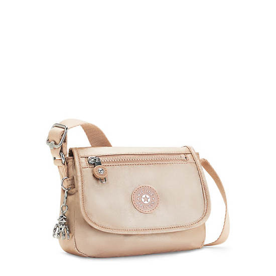 Sac Mini Kipling Sabian Metallic Crossbody Doré | FR 1866RV